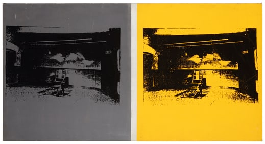 After Andy Warhol (1928-1987), Double electric chair