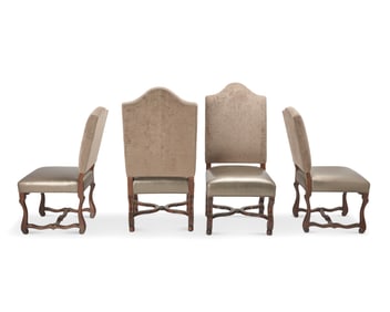 Four Louis XIII-style side chairs