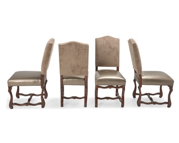 Four Louis XIII-style side chairs
