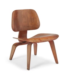 Charles and Ray Eames (1907-1978 and 1912-1988), An "LCW" molded plywood lounge chair for Herman