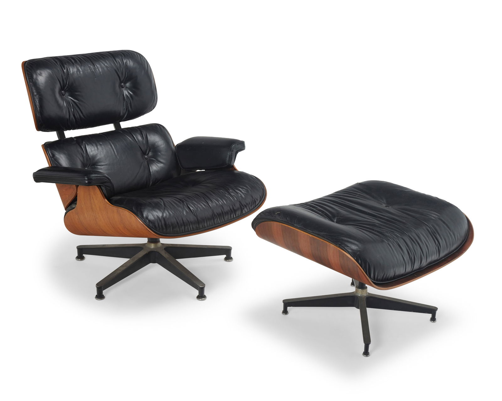 Charles and Ray Eames (1907-1978 and 1912-1988), Eames lounge chair and ottoman for Herman Miller, (1 of 8)