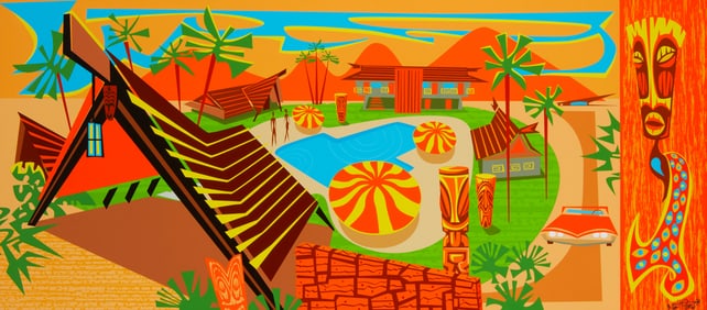 Nat Reed (1961-2020), "Caliente Tropics, Bird's Eye View"