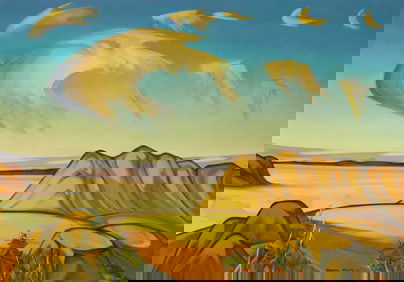 Tarmo Pasto (1906-1986), Vast mountainous landscape, 1975