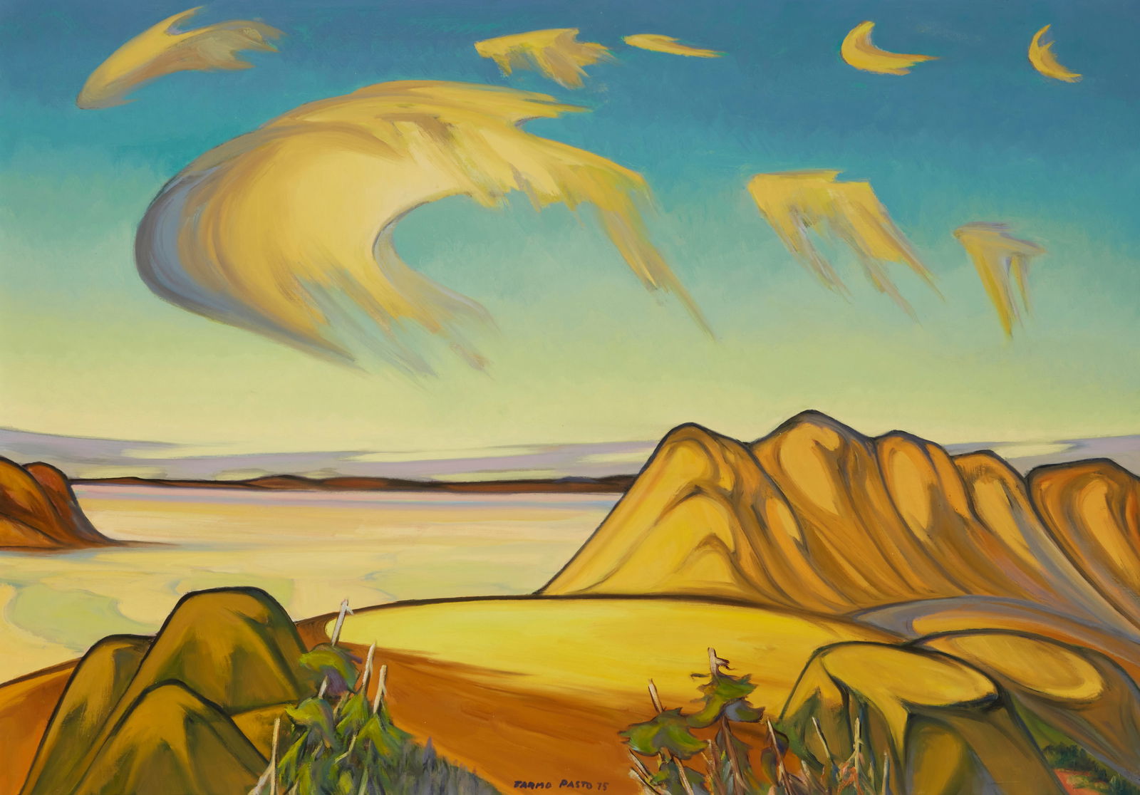 Tarmo Pasto (1906-1986), Vast mountainous landscape, 1975 (1 of 5)