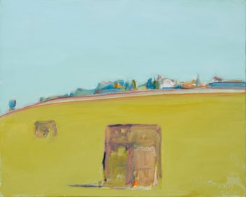 Gregory Kondos (1923-2021), "Haystacks," 2015