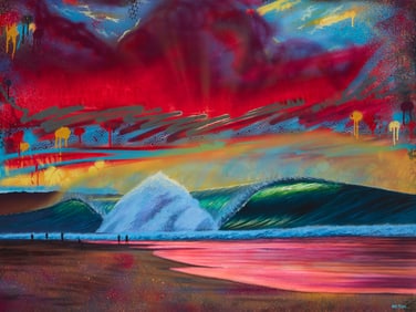 Hilton Alves (b. 1980)), Beach scene