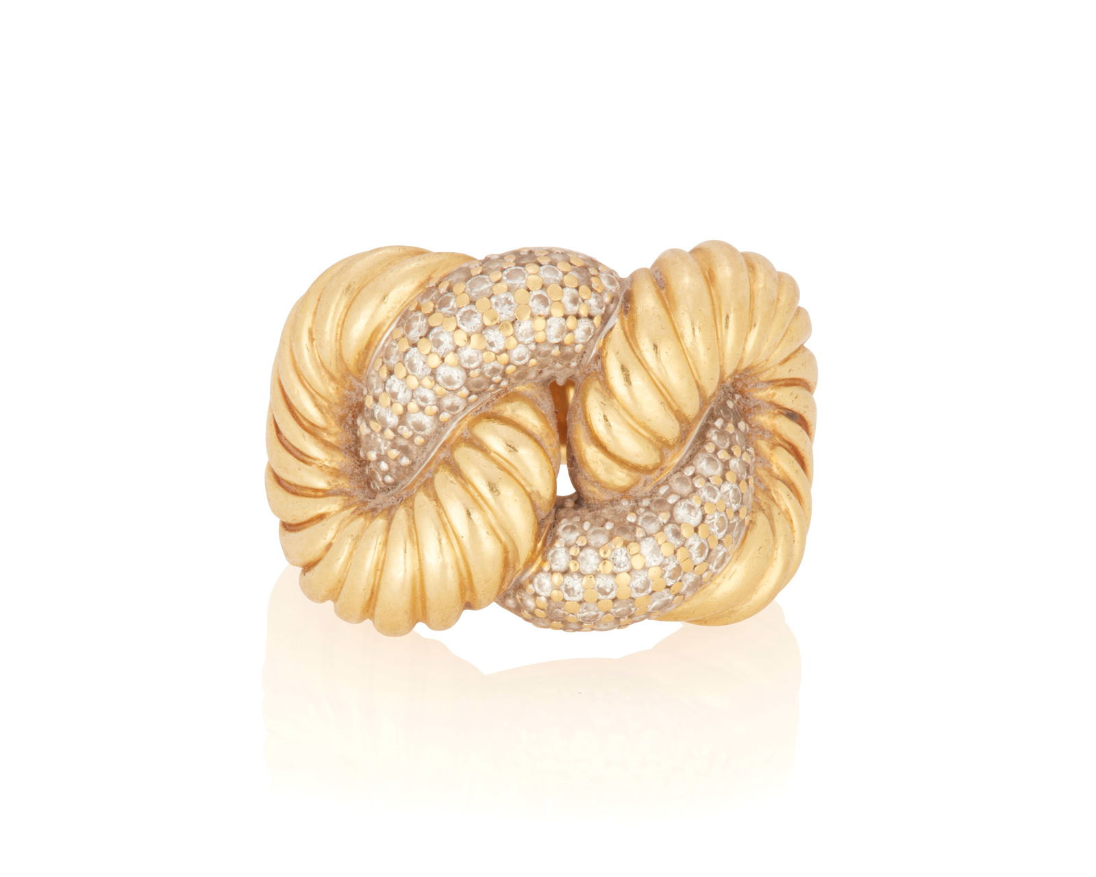 David Yurman: An 18K Gold and Diamond Ring (1 of 3)