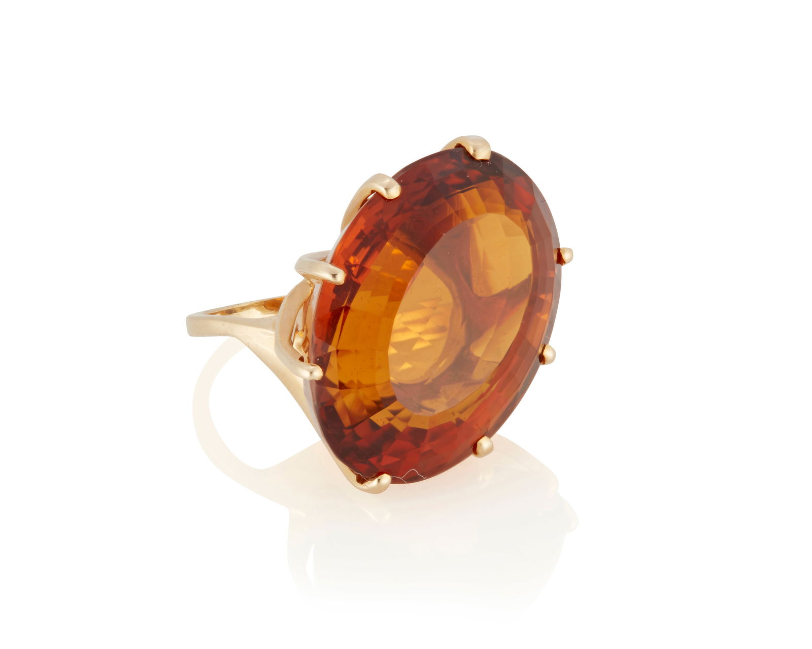 A 14K Gold and Citrine Ring (1 of 2)