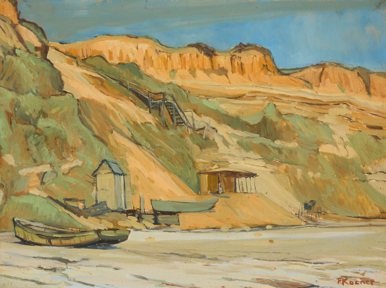 Fritz Kocher (1904-1973), Palos Verdes coastal scene (1 of 5)