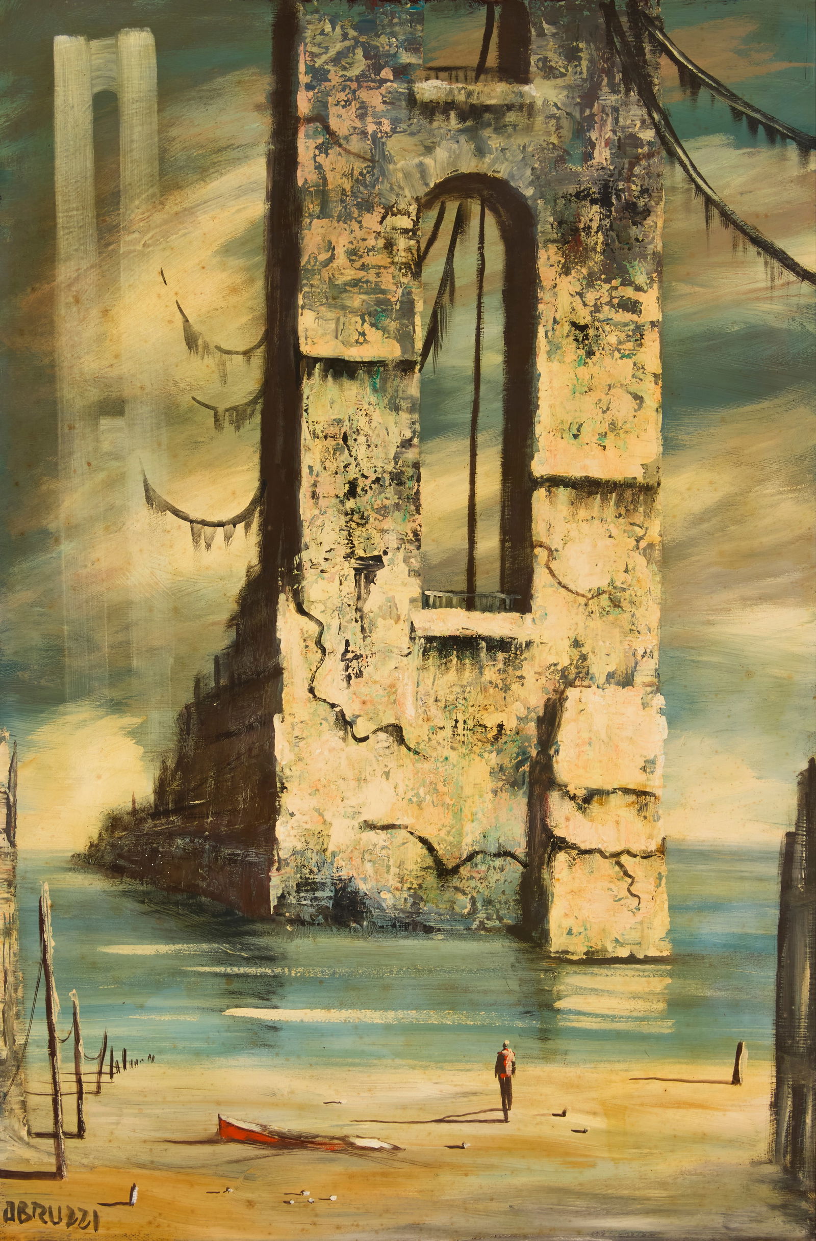 Harold Abruzzi Stephenson (1908-1974), "Brooklyn Bridge" (1 of 6)