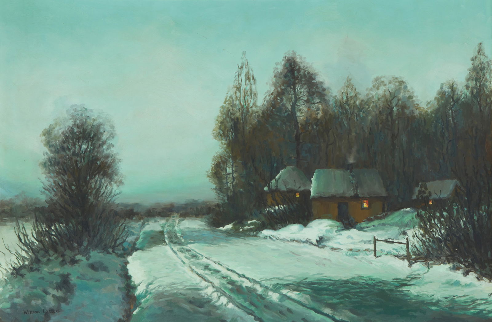 Victor Korecki (1890-1980), Winter landscape (1 of 8)