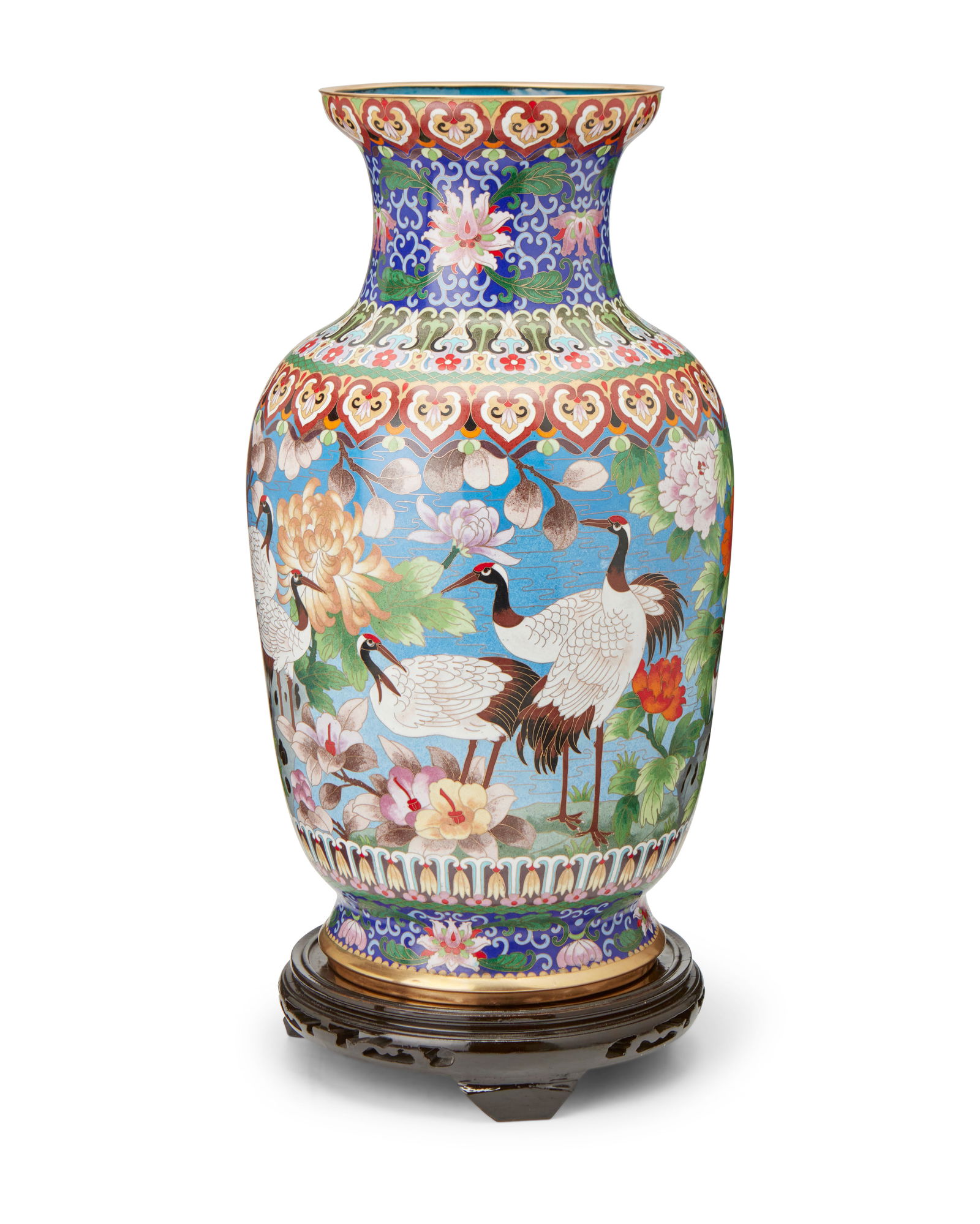 A Chinese-style cloisonne vase (1 of 2)
