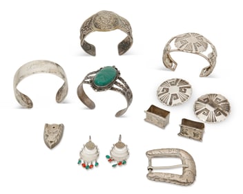 A Group of Silver Jewelry