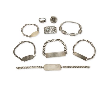 A Group of Silver Jewelry