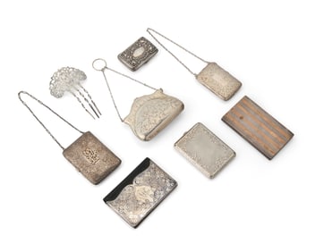 A Group of Ladies' Silver Personal Accessories