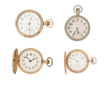 Group of American Waltham Pocket Watches