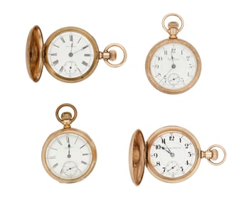 Four American Pocket Watches