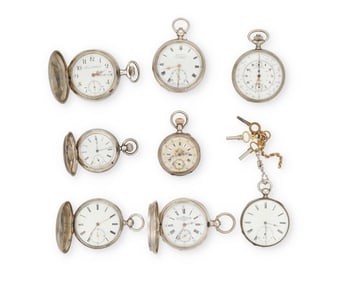 A Group of Swiss Pocket Watches