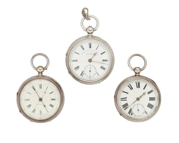 A Group of English Pocket Watches and Chronographs