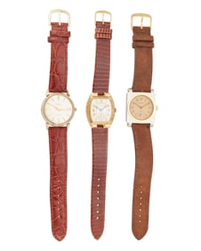A Group of Three Wristwatches