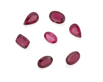 A Group of Loose Rubellite Tourmaline