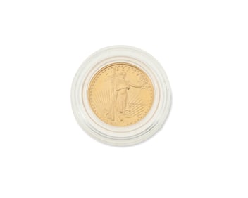 A $5 American Eagle Liberty Gold Coin, 1989