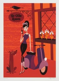 Josh Agle (aka SHAG) (b. 1962), "Ye Olde Raven"