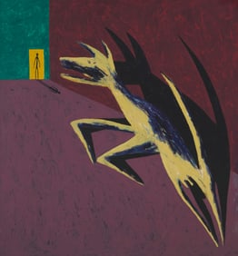 Russ Warren (b. 1951), "Zeke Attacking Velazquez," 1990