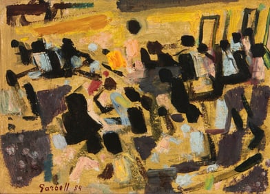 Alexandre Garbell (1903-1970), Cubist figrues, 1954