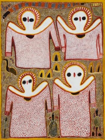 Lily Karedada (b. 1937), "Wandjina (Four Fingers)," 1998