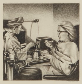 Randy Dudley (b. 1950), "In the Chair," 1978