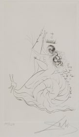 After Salvador Dali (1904-1989), "L'escargot"