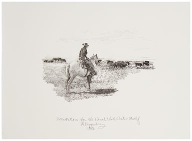 Allen Ruppersberg (b. 1944), "Illustration for the Novel That Writes Itself," 1983