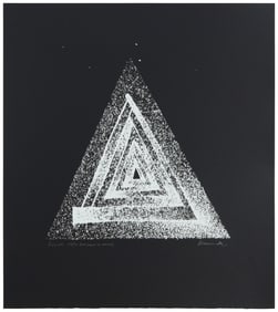 Arthur Secunda (1927-2022), "Beacon (The Ghost of Arles)," 1987, Screenprint on paper, Image/Sheet: