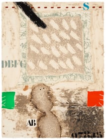 James Coignard (1925-2008), "Rouge et Vert Blogues"