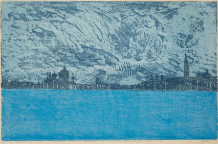 Antonio Frasconi (1919-2013), "View of Venice III - La Salute," 1969