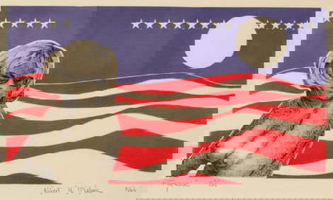 Robert Malone (1933-2018), "Flagscape," 1965