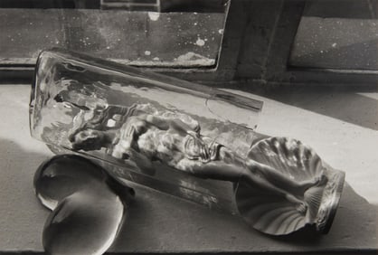 Andre Kertesz (1894-1985), "Botticelli Sculpture in Glass on Windowsill," 1978