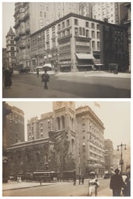 Two Brown Brothers Photographs, "Fifth Avenue, East Side North from 27th Street," 1908, Gelatin