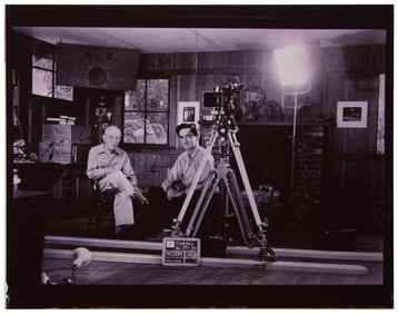 A photo of Edward and Bret Weston at the Carmel, CA property