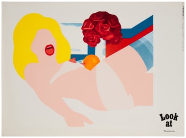 After Tom Wesselmann (1931-2004), An exhibition poster for "Look at Wesselmann" exhibition poster,