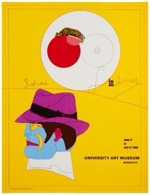 Richard Lindner (1901-1978), An exhibition poster for "Richard Lindner: University Art Museum,