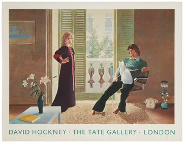After David Hockney (b. 1937), "David Hockney - The Tate Gallery - London"