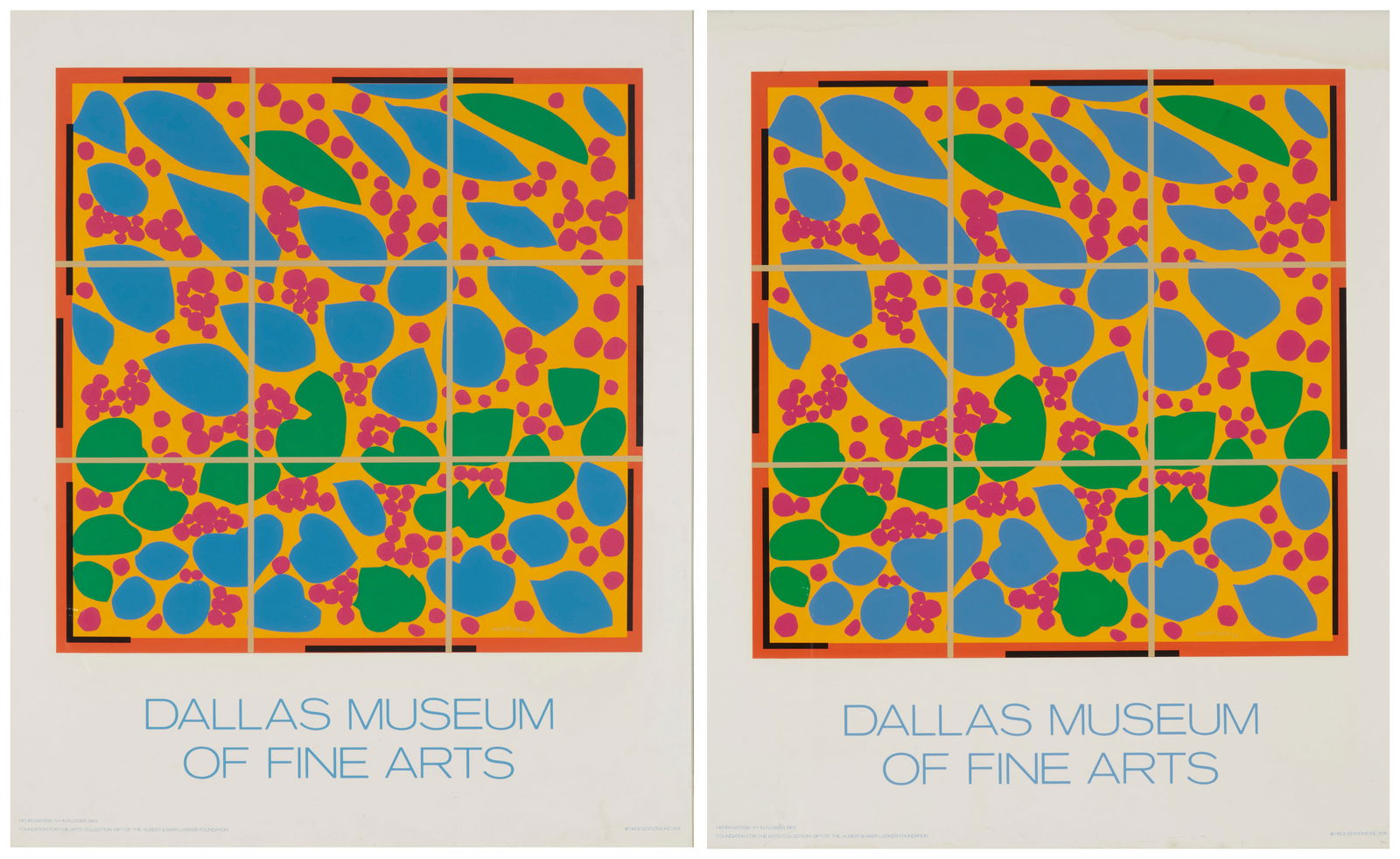 After Henri Matisse, (1869-1954), "Dallas Museum of Fine Arts", Color image on poster paper, Sight: (1 of 9)