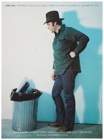 An exhibition poster for Larry Bell at Janus Gallery, Venice, CA