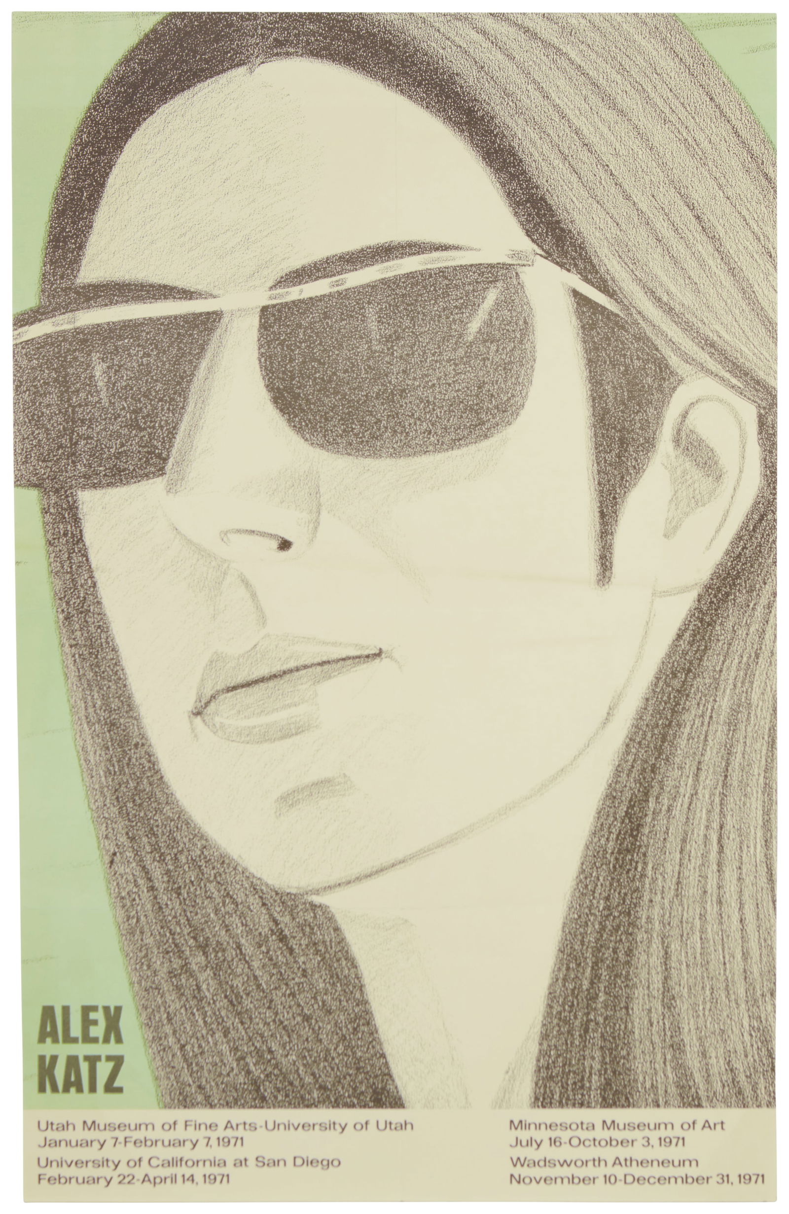 After Alex Katz (b. 1927), An Alex Katz exhibition poster, circa 1970 (1 of 4)