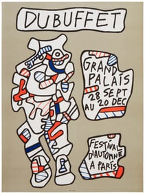 After Jean DuBuffet (1901-1985), An exhibition poster for "Affiche: Grand Palais, Festival d'Automne