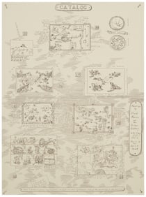 After Fred Martin (1927-2022), An exhibition poster for "Paintings by Fred Martin at the Dilexi