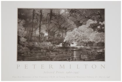 After Peter Milton (b. 1940), An exhibition poster for "Peter Milton: Selected Prints (1906-1997),