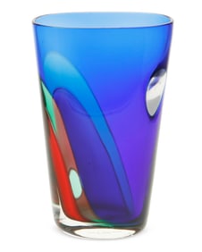 Archimede Seguso (1909-1999), A "Carnevale" glass vase, Late 20th century; Venice, Italy